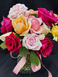 Thumbnail for Vase of Venus - scented rose bouquet in vase - Haven Botanical