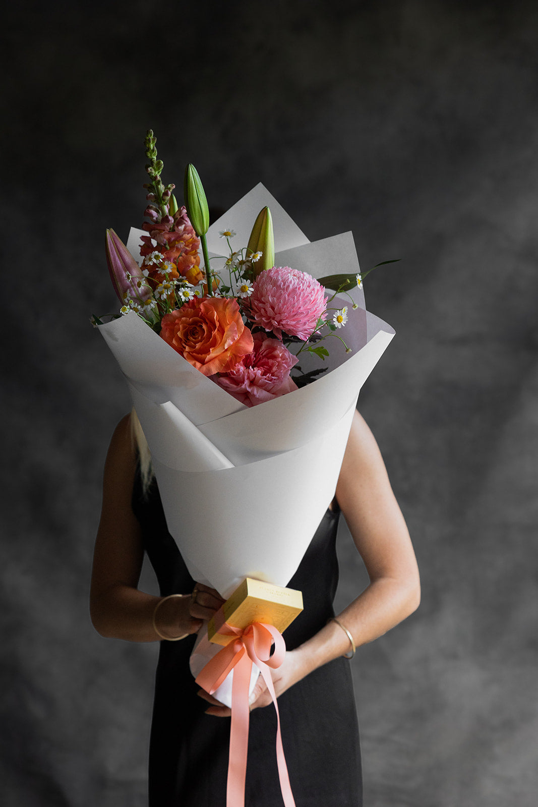 The Gesture posy - Haven Botanical- Byron Bay florist - Mullumbimby florist - Byron Bay flower delivery - Loco Love Chocolates