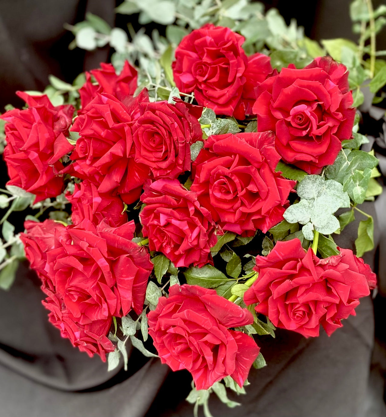 Valentine's Day Red Rose Bouquet - Long stemmed red roses - Classic Rose Bouquet - Haven Botanical