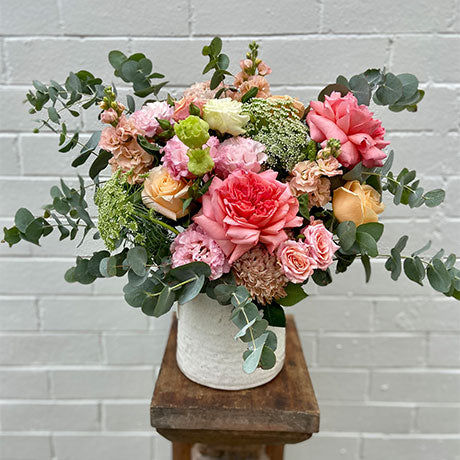 The Temperance - our classic bouquet in a vessel - Haven Botanical